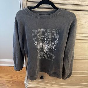 Dream On Women's Crew Neck Sweater - Black